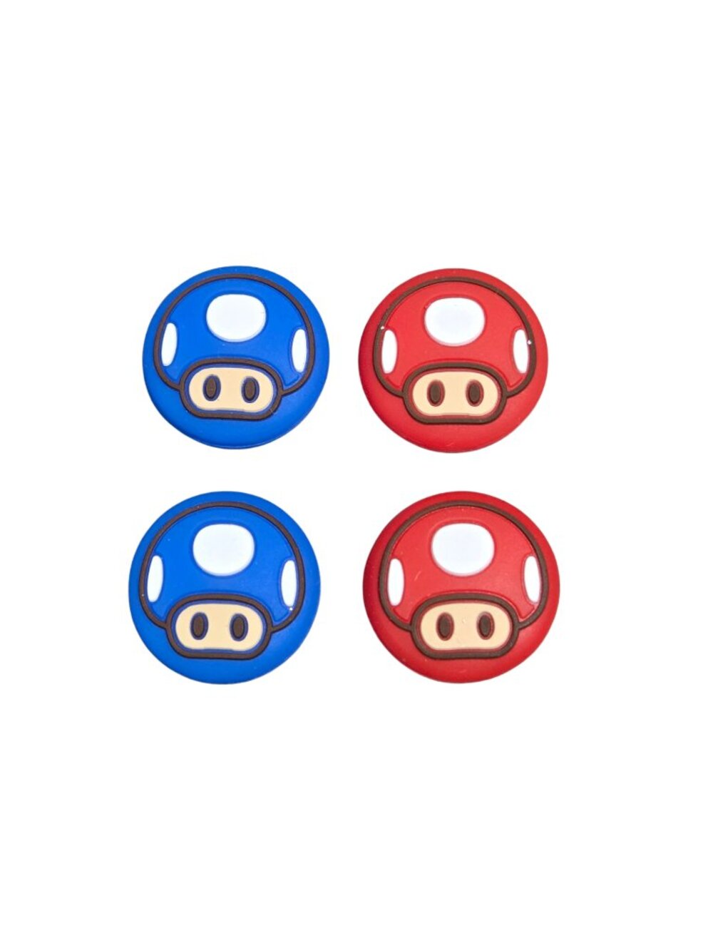 3/$20 New | Switch 4 Pack Red Blue Mushroom Joystick Thumb Grip Caps
